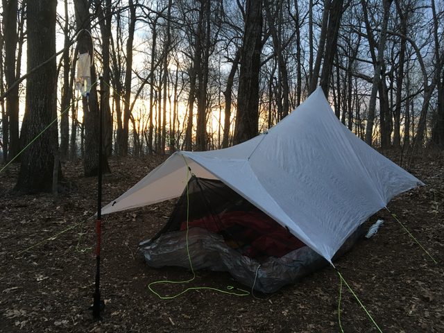 Sunset on night four