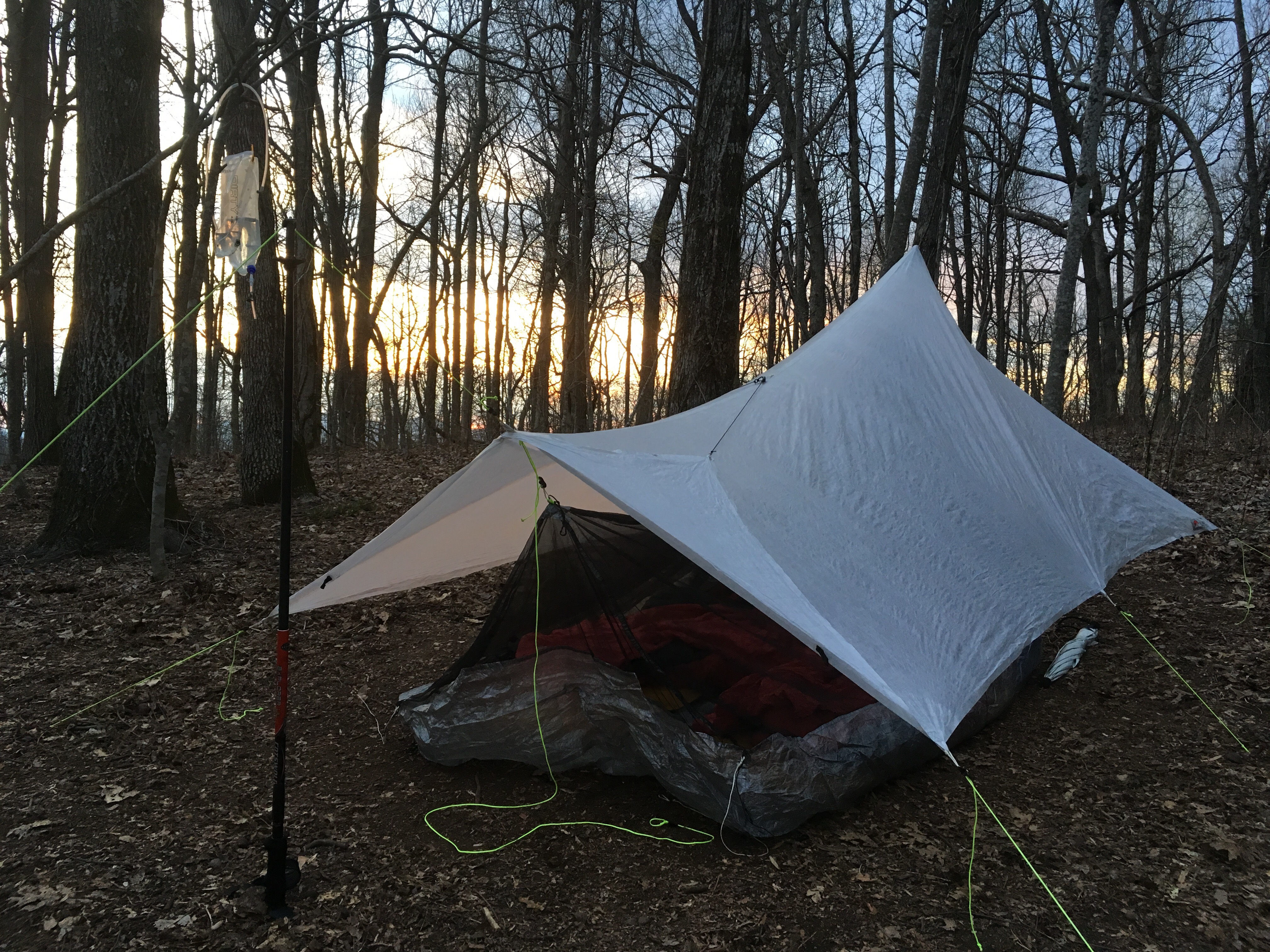 Sunset on night four