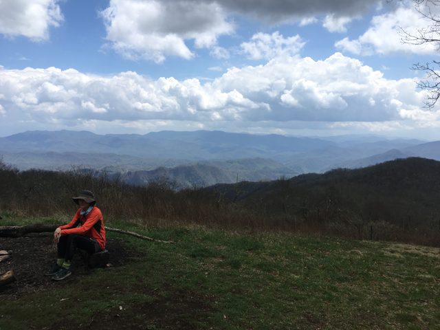 Sam, atop a hill